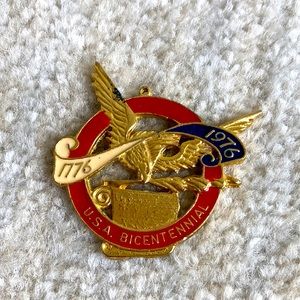 Large cloisonné 1776 1976 bicentennial pendant.